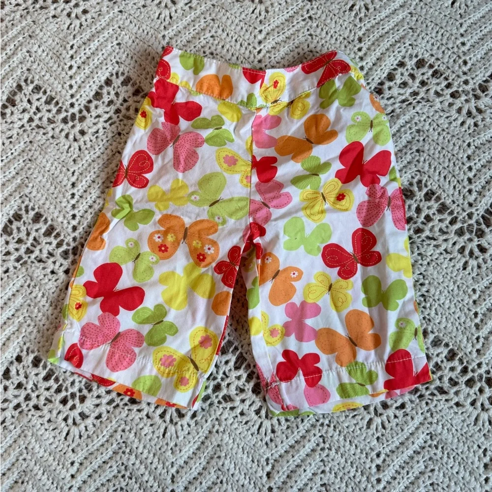 Vintage 2009 Gymboree 3 Piece Set 12-18 Month Summer Collection Butterflies Lace